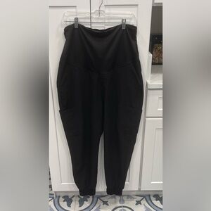 Black maternity scrub pants- joggers